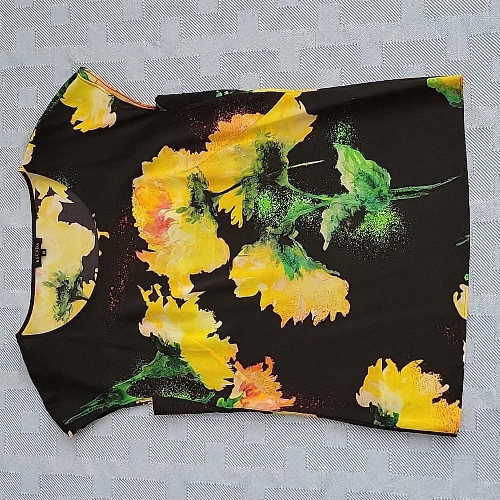 Escada Floral Silk Top